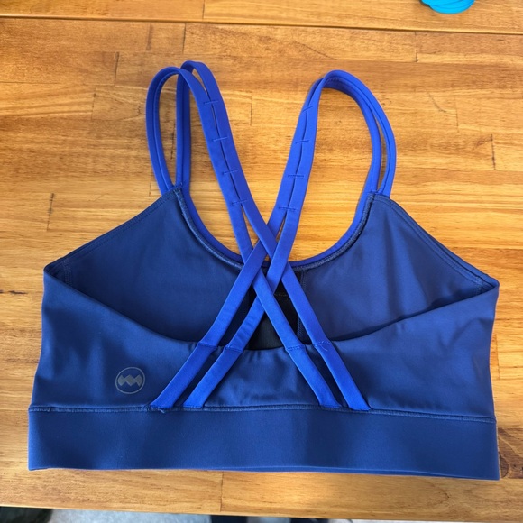 JANJI Women’s Pace Groundwork Purple Blue Strappy Sports Bra Size Small - Picture 5 of 6
